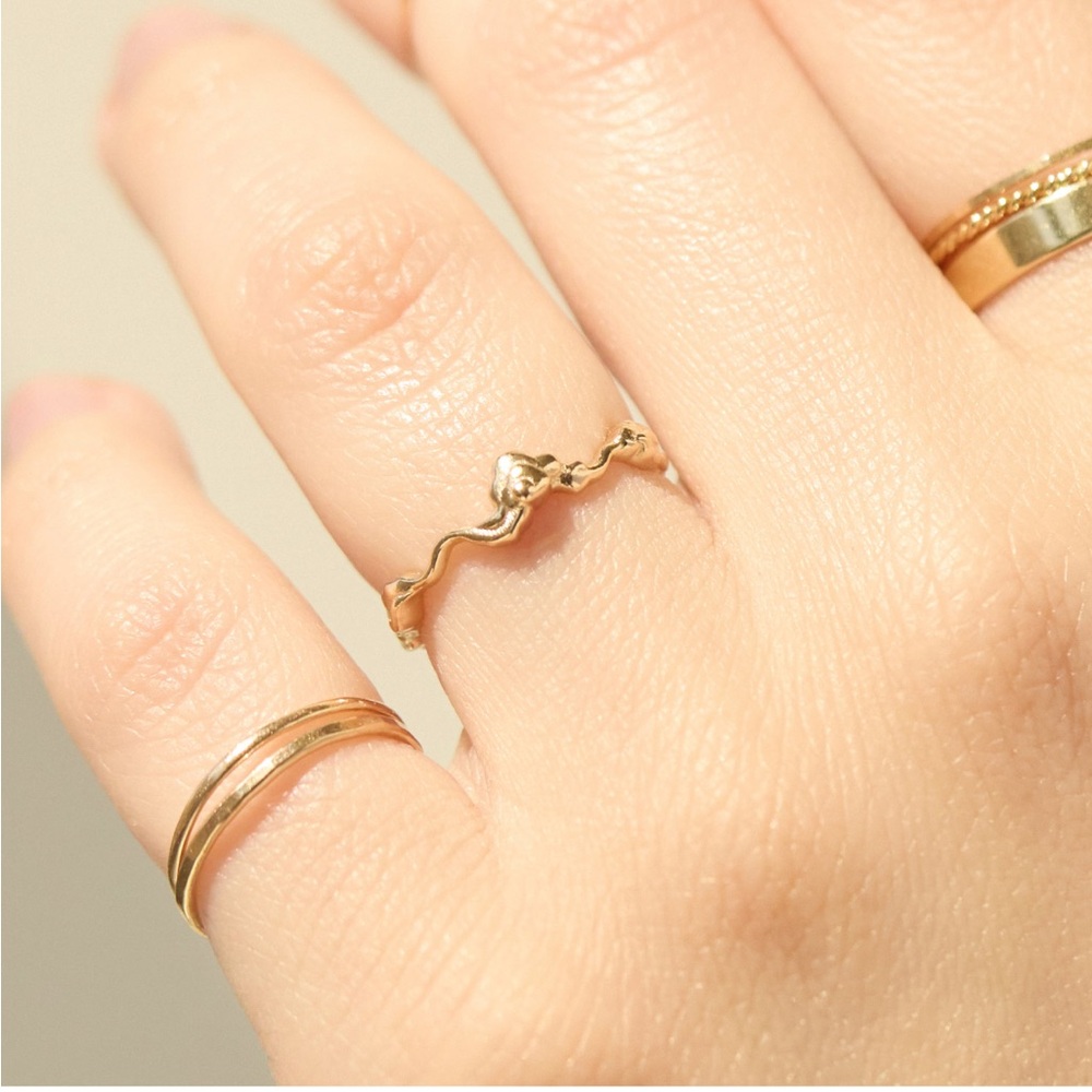 CATBIRD x The Met Cloud Stacking Ring
14k Solid Gold - Picture 2 of 8